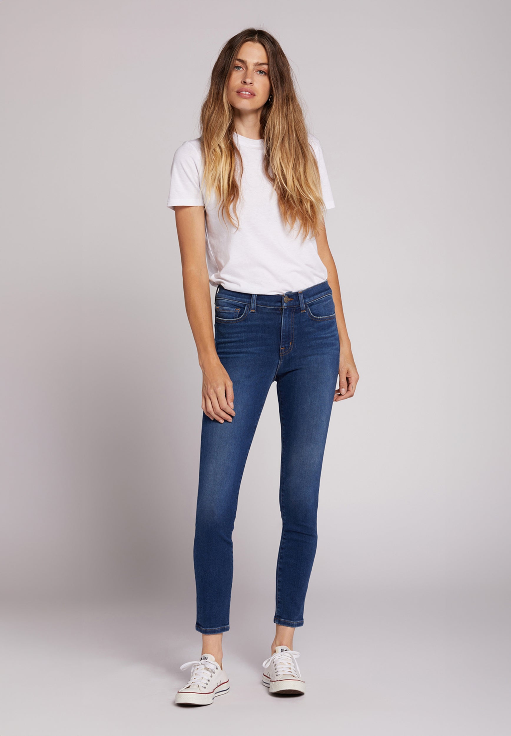 The Stiletto Mid Rise Skinny Jean Cavalier Dark Blue | Cavalier