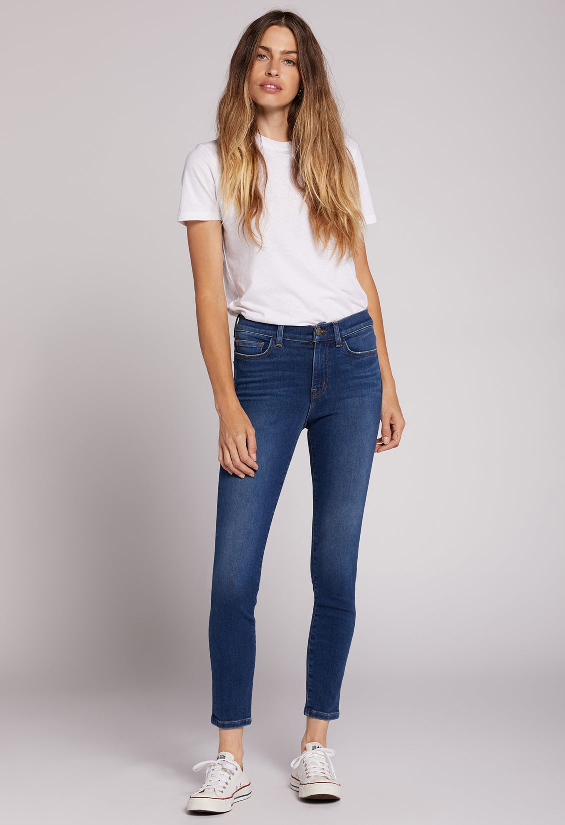 The Stiletto Mid Rise Skinny Jean Cavalier Dark Blue | Cavalier