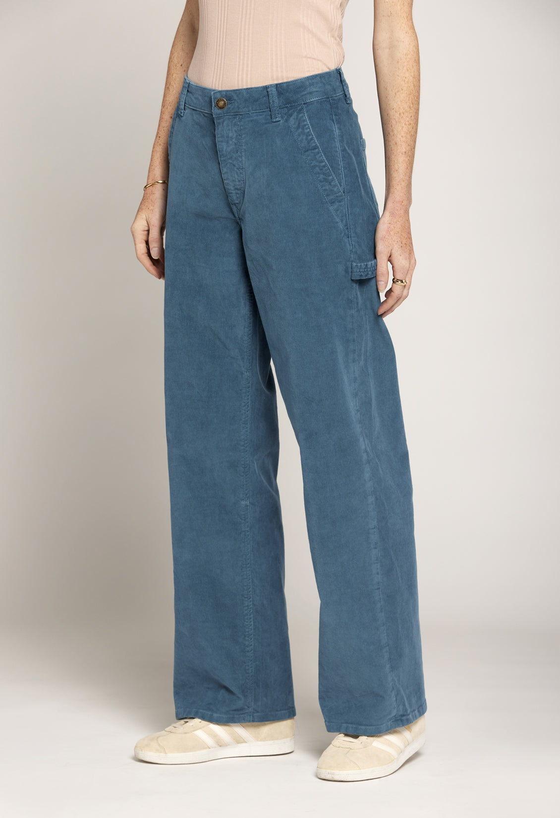 The Painter Wide Leg Trouser Blue | Storm