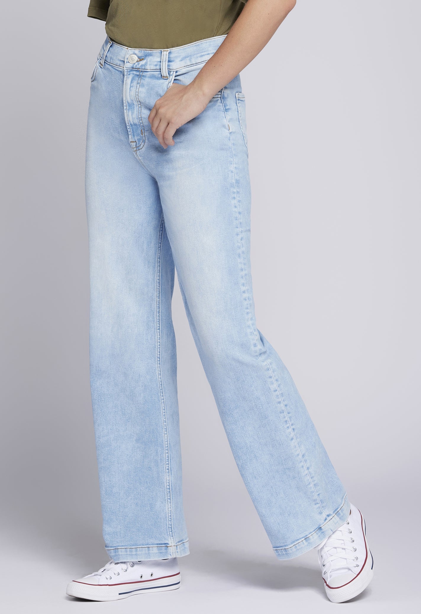 The Navigator Wide Leg Jean in Galaxy Blue | Galaxy Wash