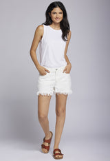 The Riviera Mid Rise Short in Blanc White | Blanc